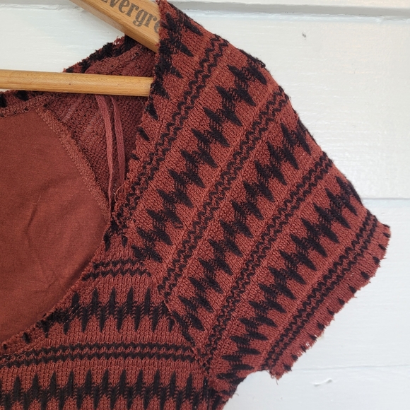 Free People Knit Mini Dress Size Medium - Picture 5 of 9